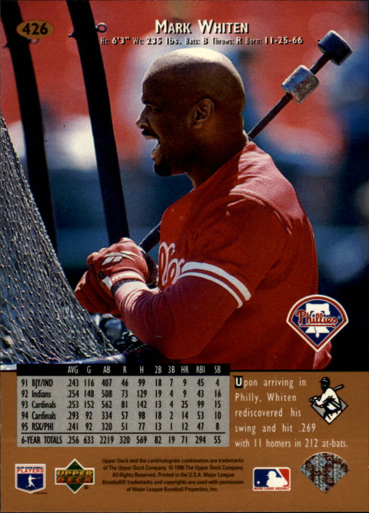 1996 Upper Deck Baseball Card Pick 251-499 - Picture 349 of 465