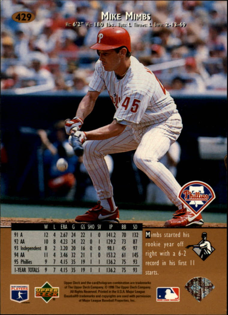 1996 Upper Deck Baseball Card Pick 251-499 - Picture 355 of 465