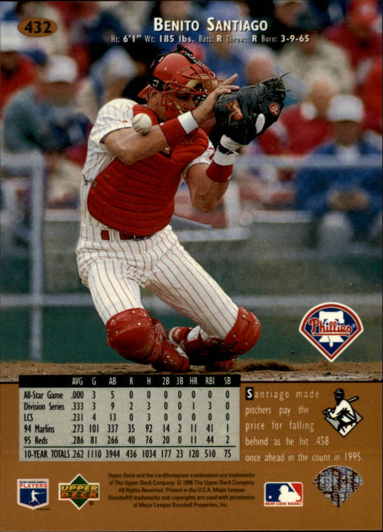 1996 Upper Deck Baseball Card Pick 251-499 - Picture 361 of 465