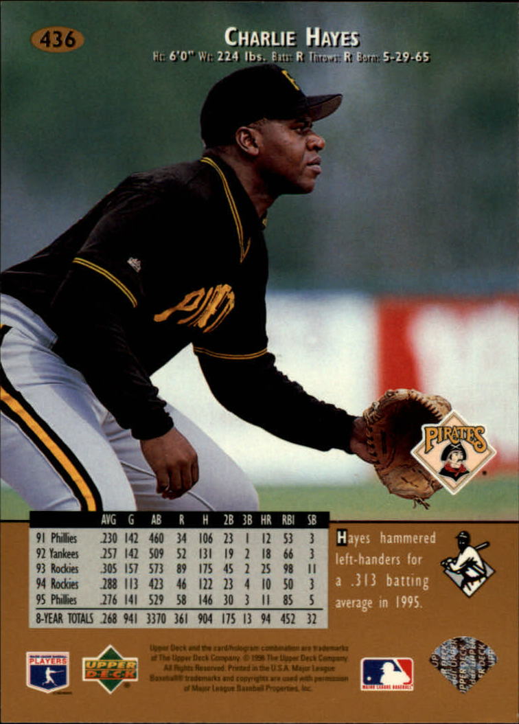 1996 Upper Deck Baseball Card Pick 251-499 - Picture 369 of 465