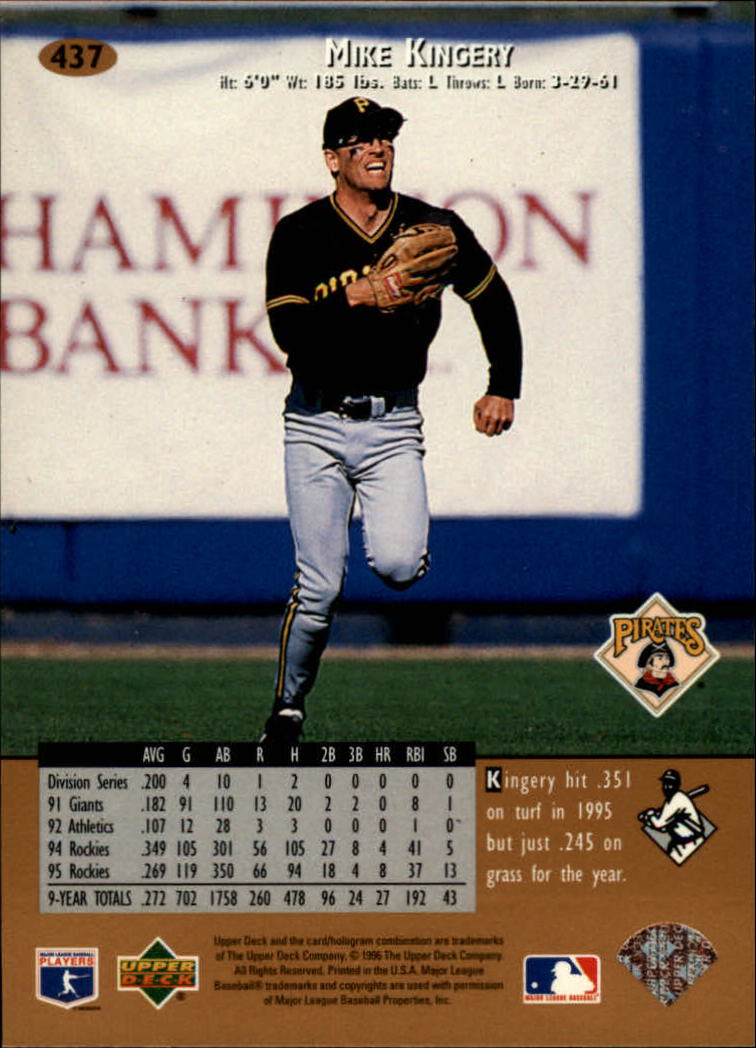 1996 Upper Deck Baseball Card Pick 251-499 - Picture 371 of 465