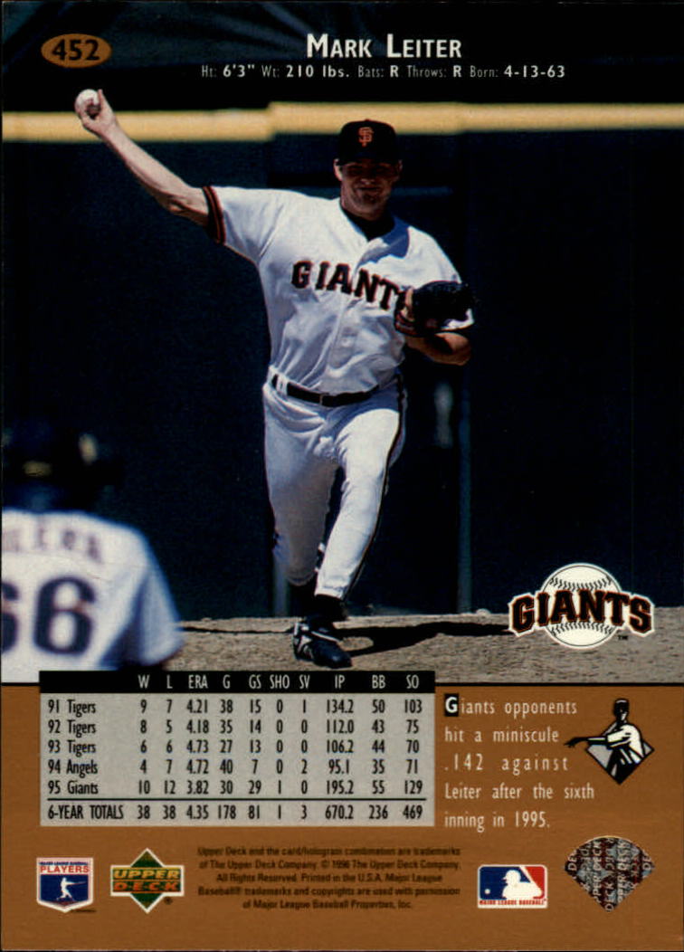 1996 Upper Deck Baseball Card Pick 251-499 - Picture 401 of 465