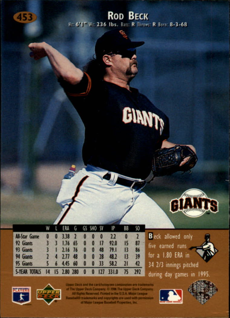 1996 Upper Deck Baseball Card Pick 251-499 - Picture 403 of 465
