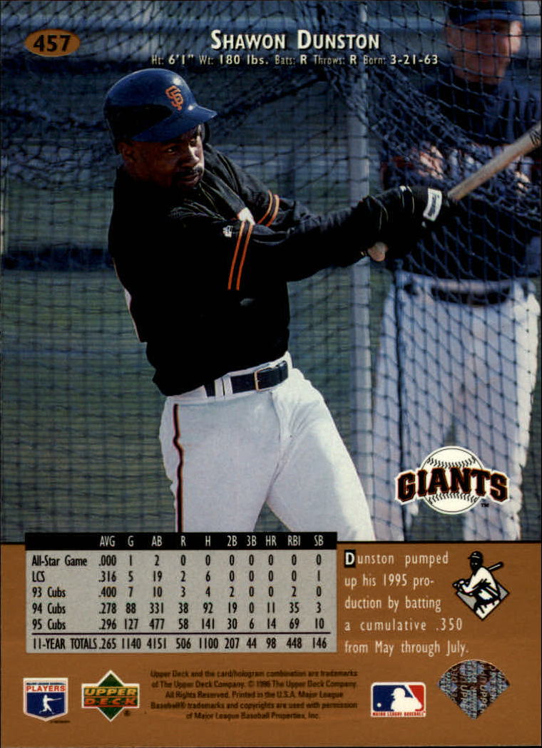 1996 Upper Deck Baseball Card Pick 251-499 - Picture 411 of 465