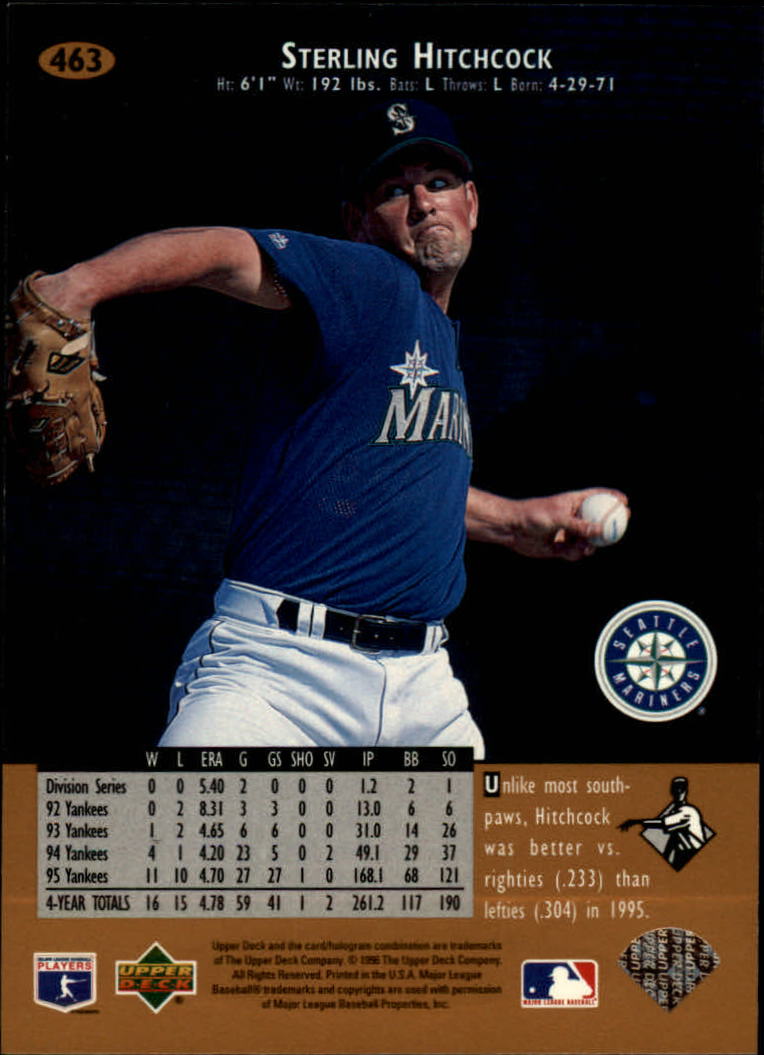 1996 Upper Deck Baseball Card Pick 251-499 - Picture 423 of 465
