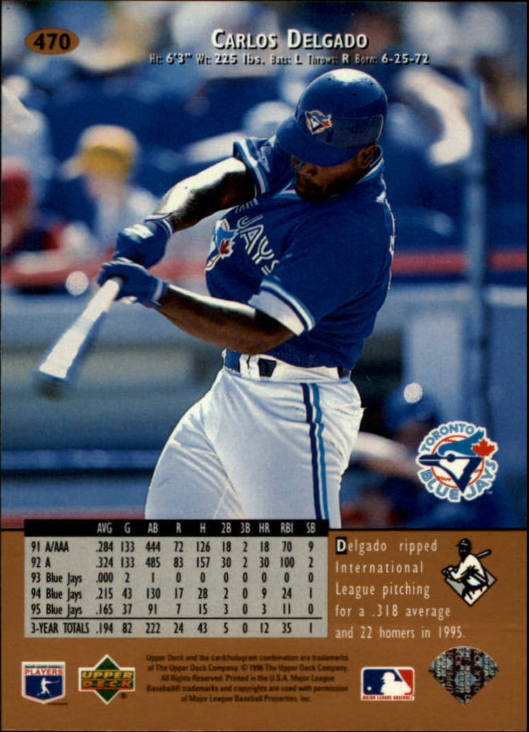 1996 Upper Deck Baseball Card Pick 251-499 - Picture 437 of 465