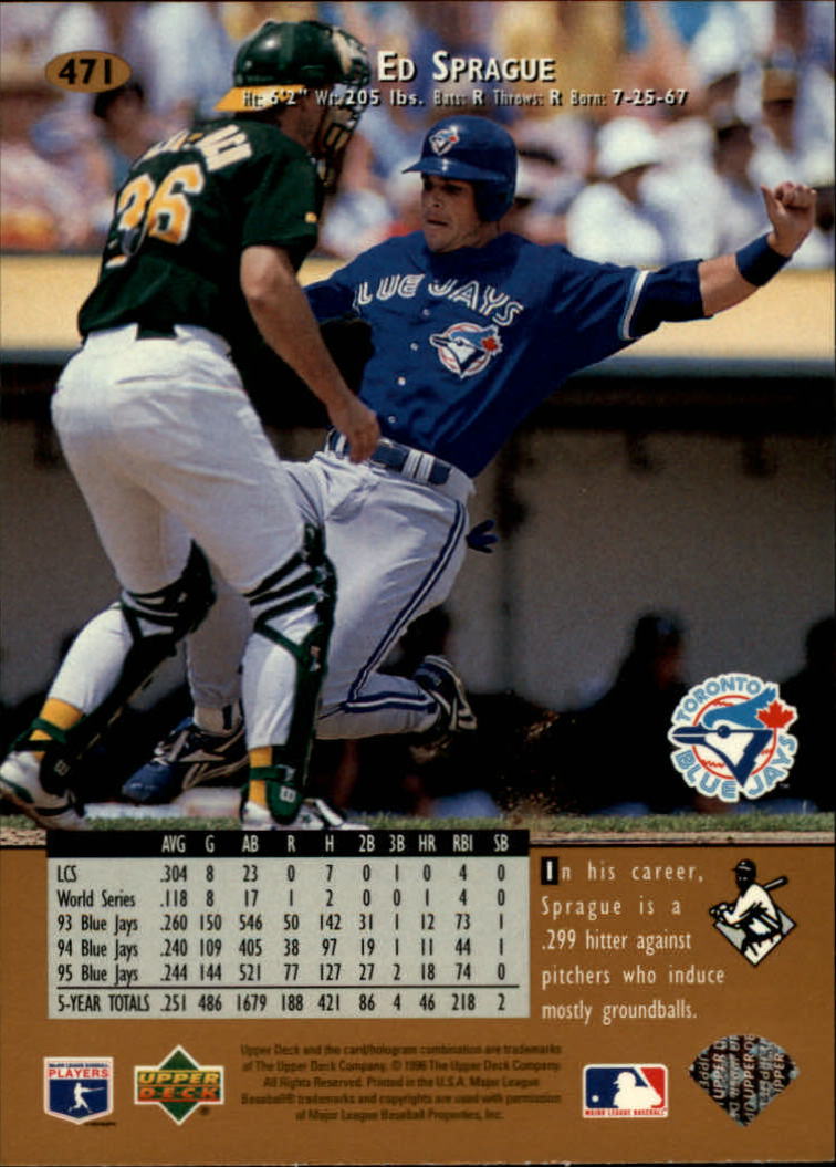 1996 Upper Deck Baseball Card Pick 251-499 - Picture 439 of 465