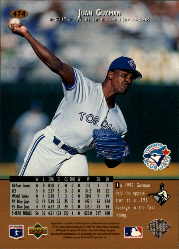 1996 Upper Deck Baseball Card Pick 251-499 - Picture 445 of 465