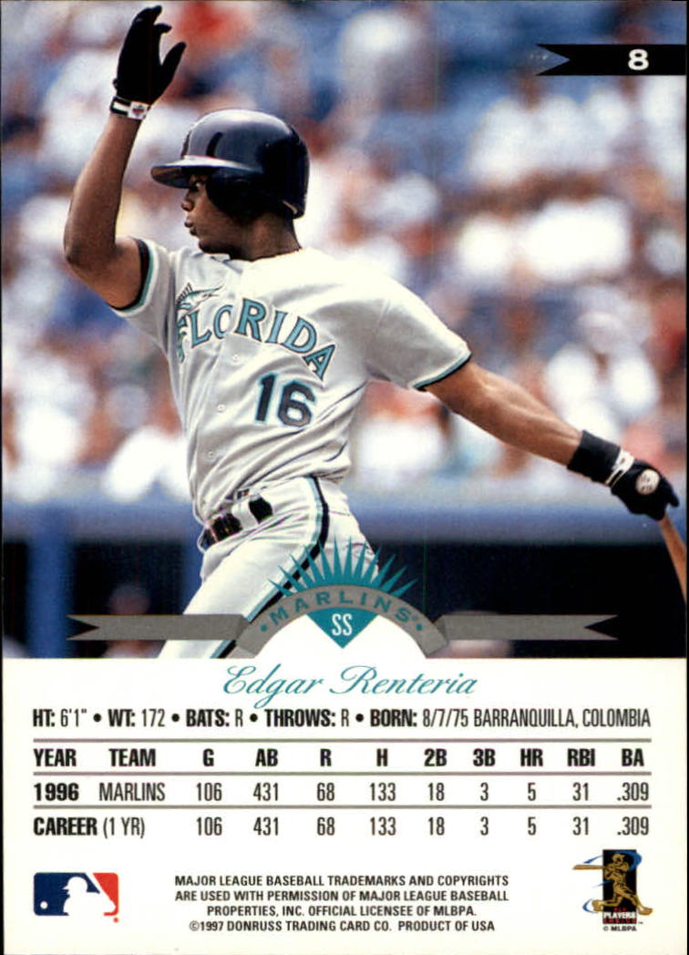 1997 Leaf Baseball "Main Set" Cards #1 to #200 - Picture 17 of 399