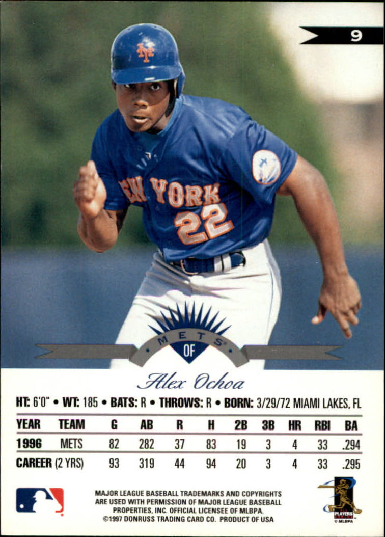 1997 Leaf Baseball "Main Set" Cards #1 to #200 - Picture 19 of 399