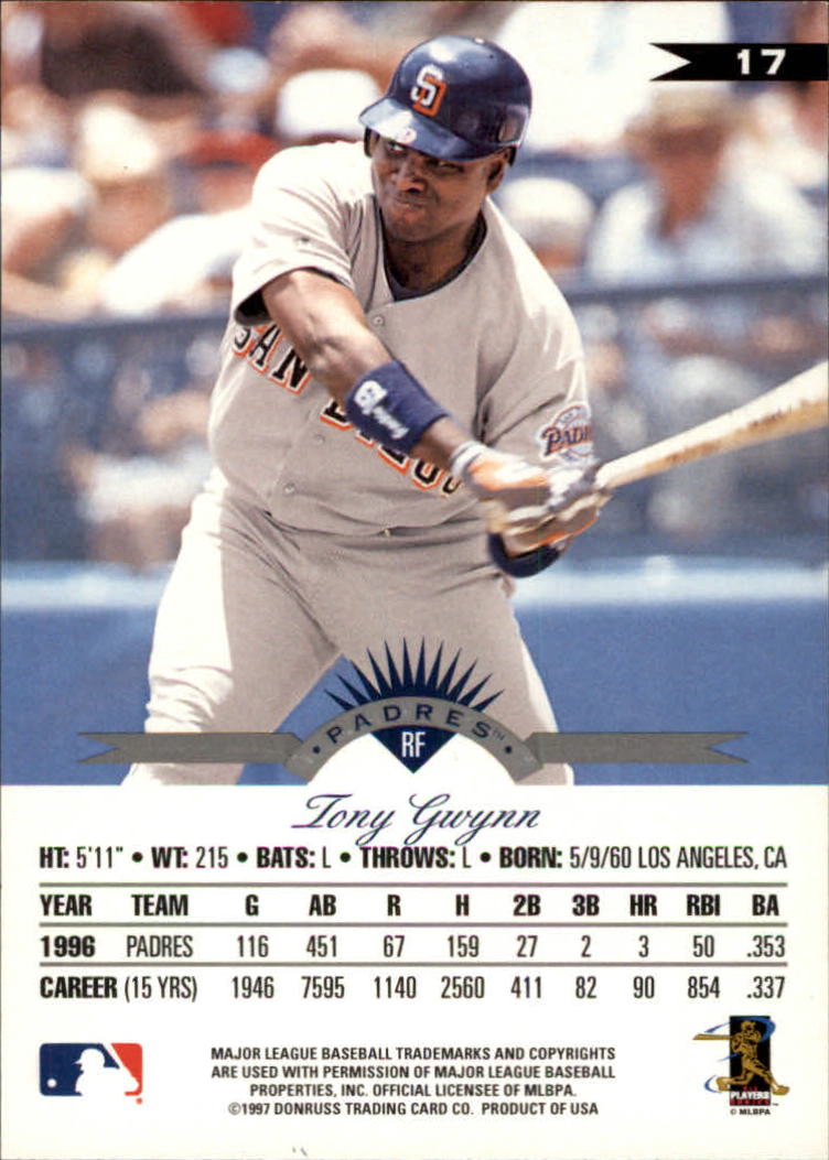 1997 Leaf Baseball "Main Set" Cards #1 to #200 - Picture 35 of 399