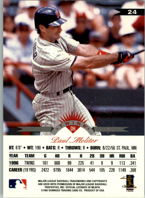 1997 Leaf Baseball "Main Set" Cards #1 to #200 - Picture 49 of 399
