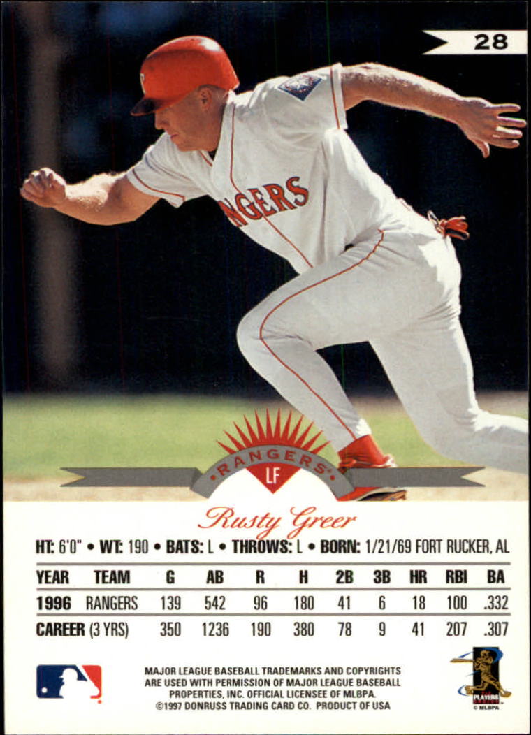 1997 Leaf Baseball "Main Set" Cards #1 to #200 - Picture 57 of 399