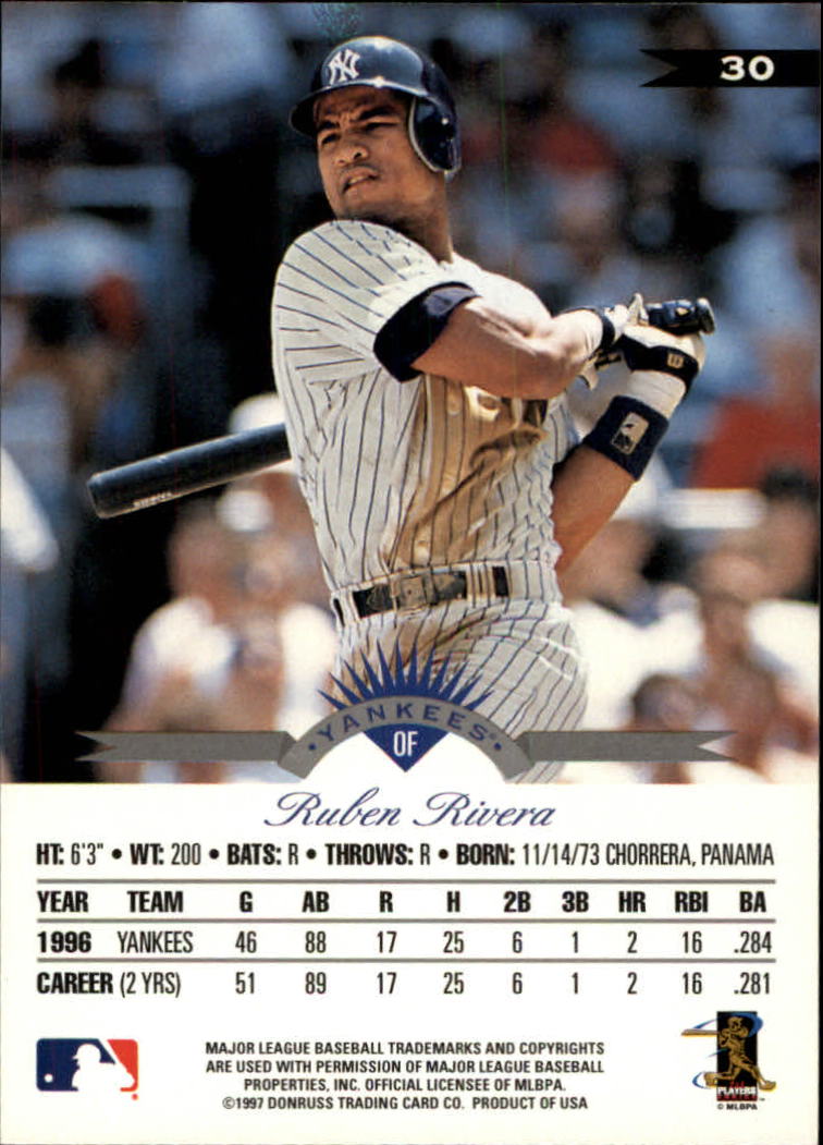 1997 Leaf Baseball "Main Set" Cards #1 to #200 - Picture 61 of 399