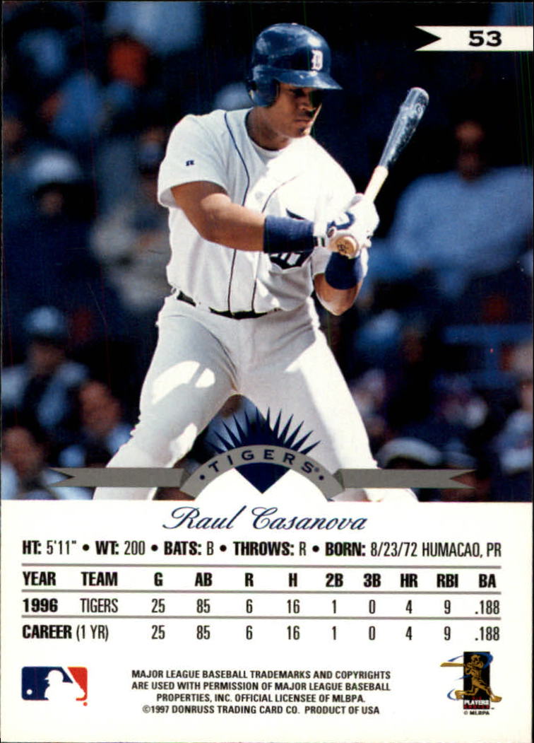 1997 Leaf Baseball "Main Set" Cards #1 to #200 - Picture 107 of 399