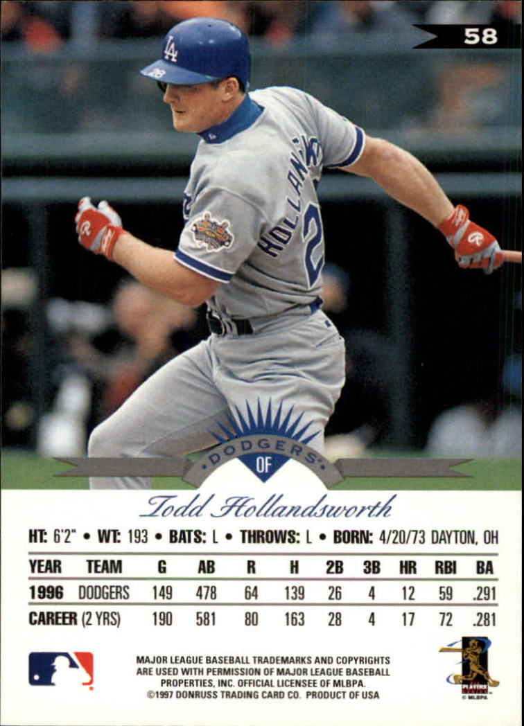 1997 Leaf Baseball "Main Set" Cards #1 to #200 - Picture 117 of 399