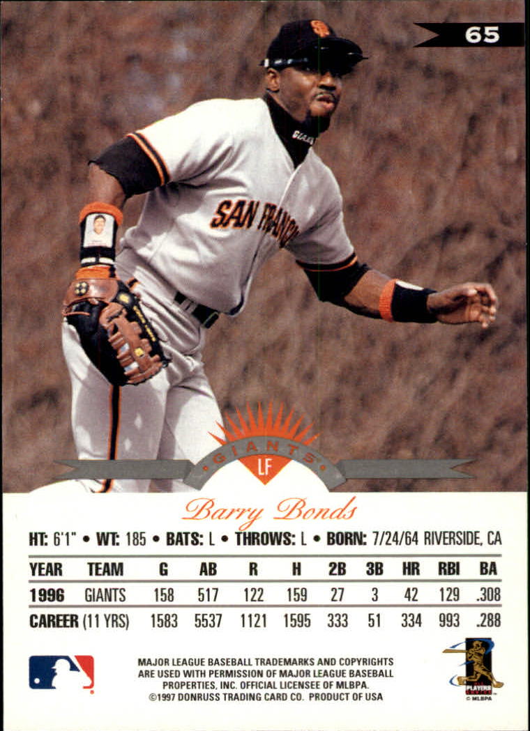1997 Leaf Baseball "Main Set" Cards #1 to #200 - Picture 131 of 399