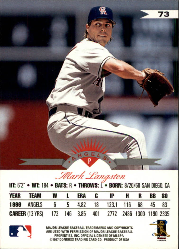 1997 Leaf Baseball "Main Set" Cards #1 to #200 - Picture 147 of 399