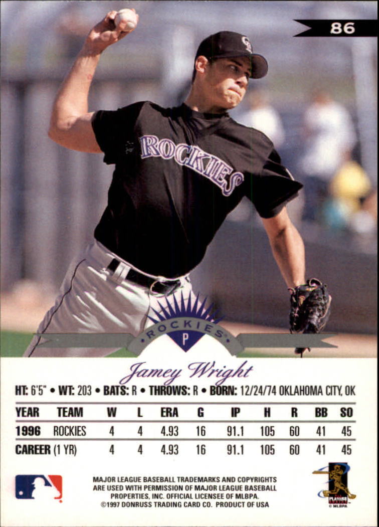 1997 Leaf Baseball "Main Set" Cards #1 to #200 - Picture 173 of 399