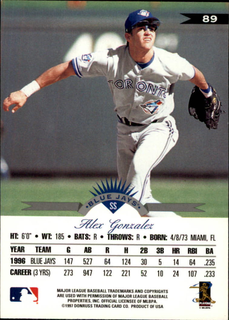 1997 Leaf Baseball "Main Set" Cards #1 to #200 - Picture 179 of 399