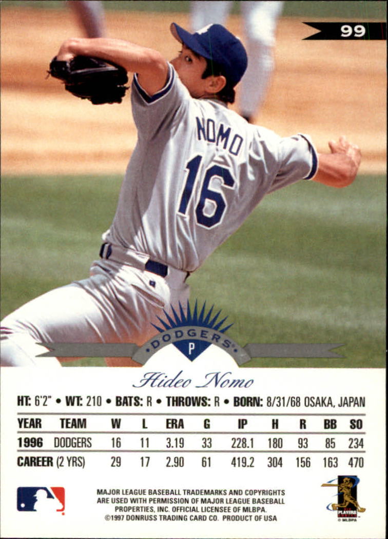 1997 Leaf Baseball "Main Set" Cards #1 to #200 - Picture 199 of 399