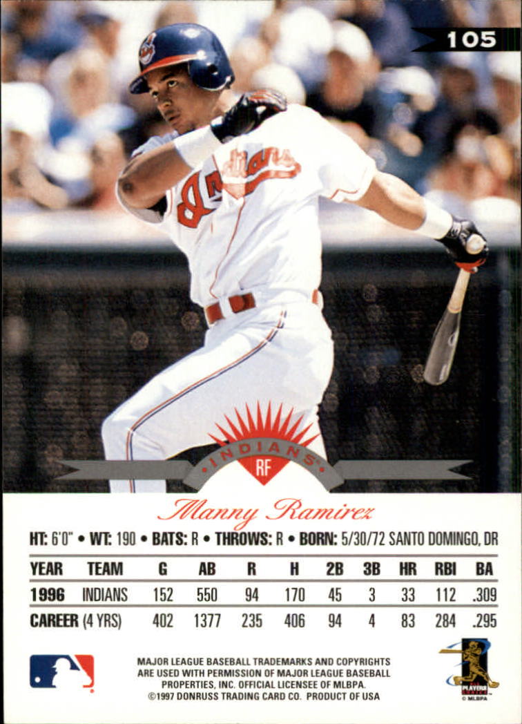 1997 Leaf Baseball "Main Set" Cards #1 to #200 - Picture 211 of 399