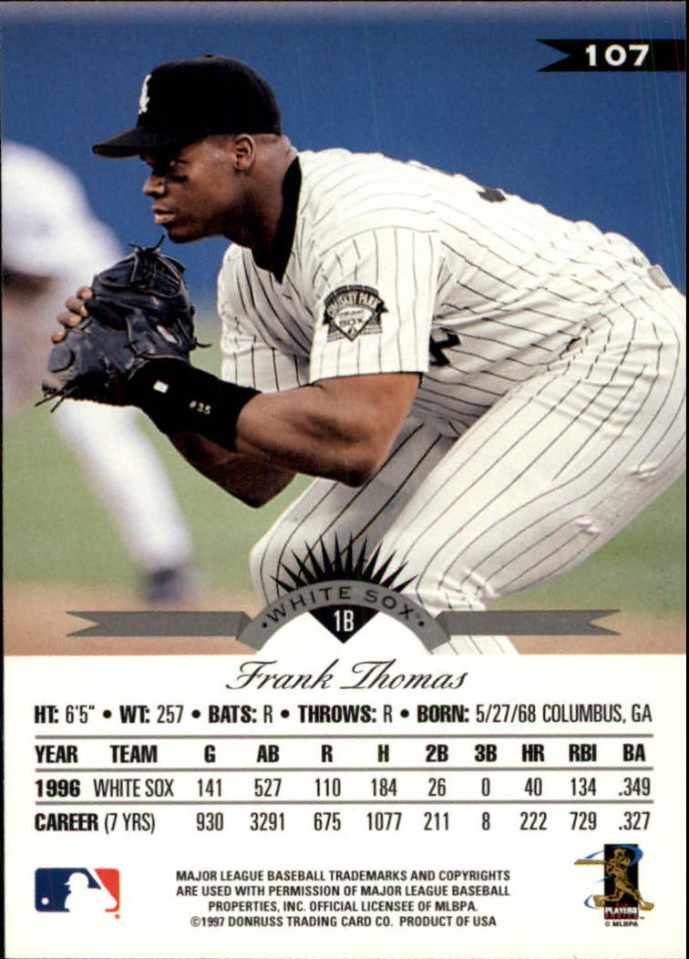 1997 Leaf Baseball "Main Set" Cards #1 to #200 - Picture 215 of 399
