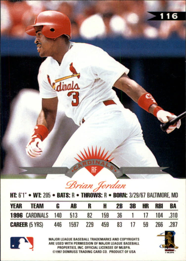 1997 Leaf Baseball "Main Set" Cards #1 to #200 - Picture 233 of 399
