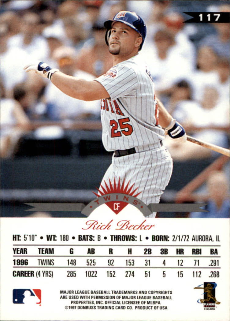 1997 Leaf Baseball Card #s 1-250 +Rookies (A1212) - You Pick - 10+ FREE ...