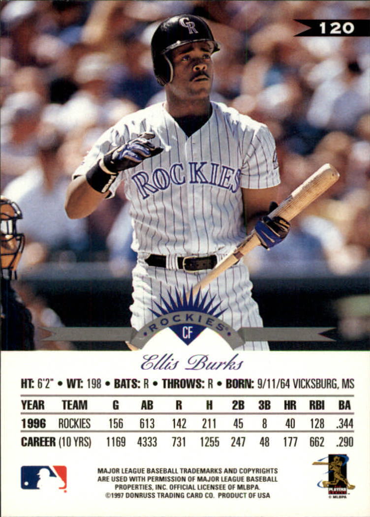 1997 Leaf Baseball "Main Set" Cards #1 to #200 - Picture 241 of 399