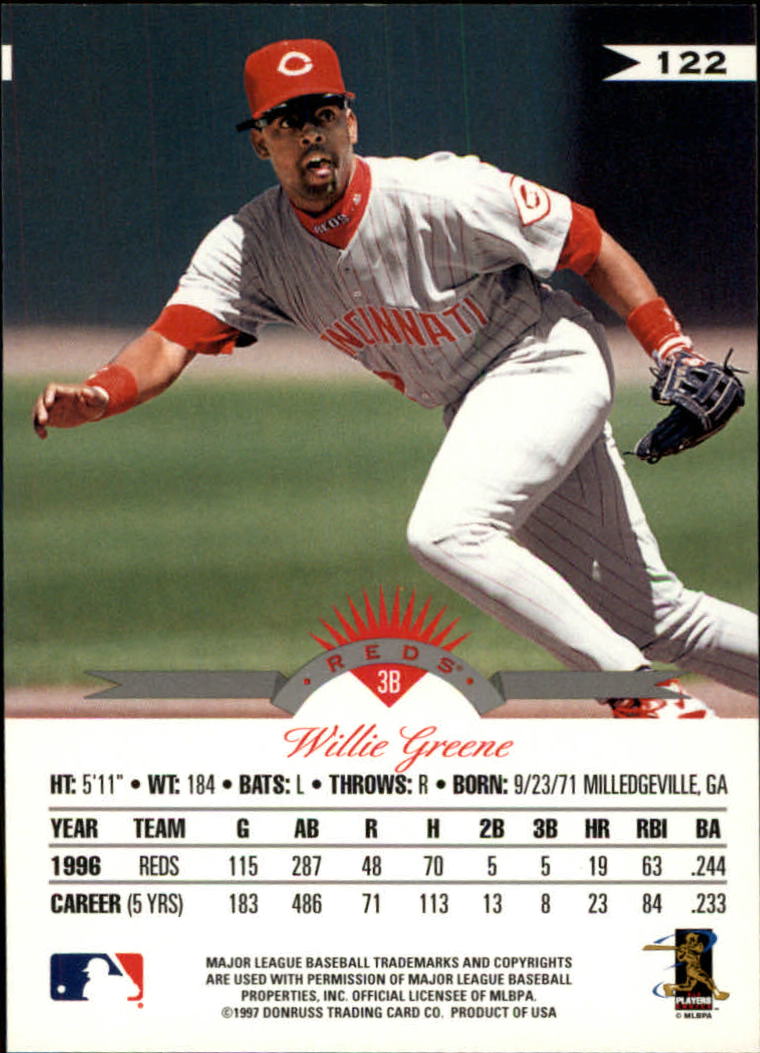 1997 Leaf Baseball "Main Set" Cards #1 to #200 - Picture 245 of 399