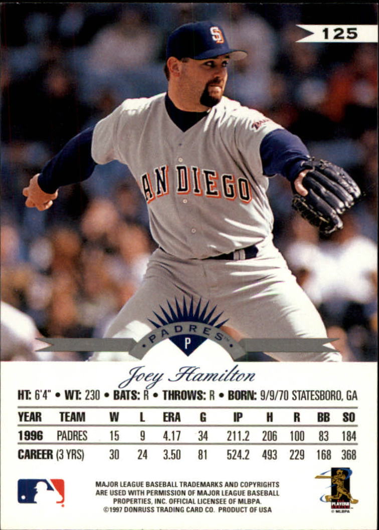 1997 Leaf Baseball "Main Set" Cards #1 to #200 - Picture 251 of 399
