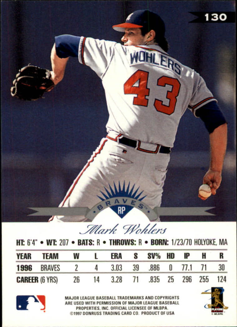 1997 Leaf Baseball "Main Set" Cards #1 to #200 - Picture 261 of 399