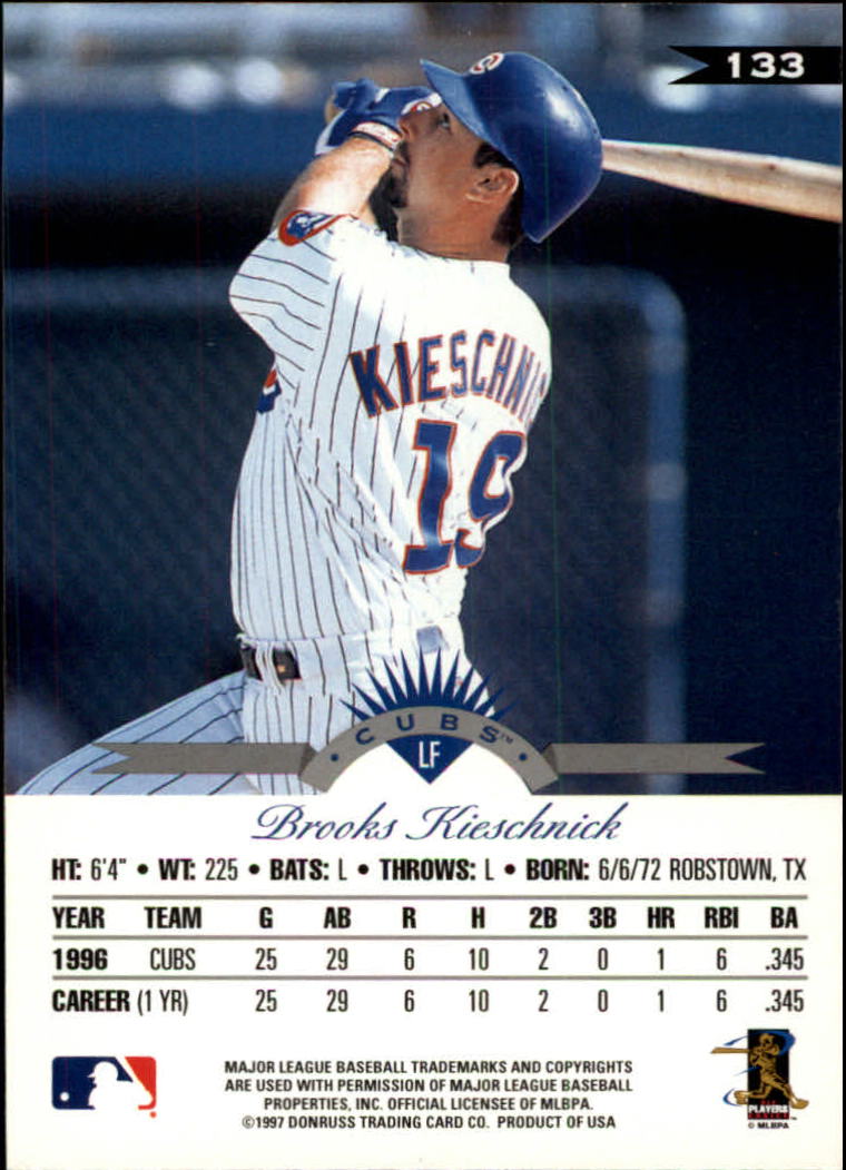 1997 Leaf Baseball "Main Set" Cards #1 to #200 - Picture 267 of 399