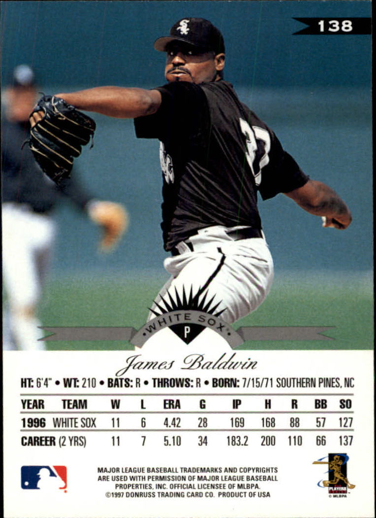 1997 Leaf Baseball "Main Set" Cards #1 to #200 - Picture 277 of 399