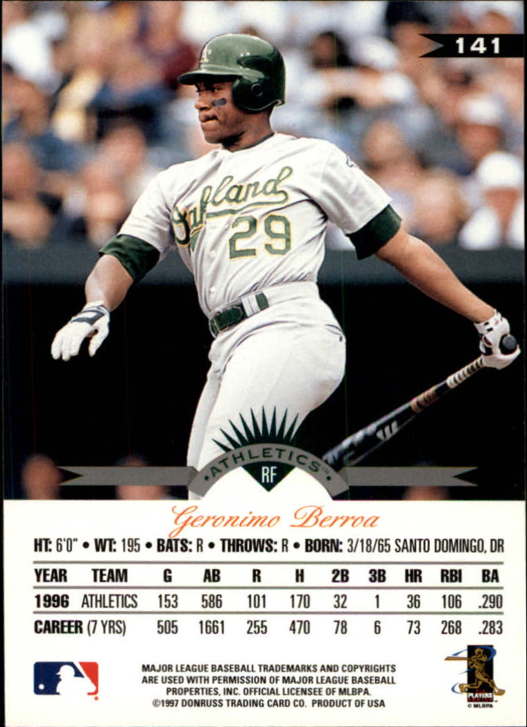1997 Leaf Baseball "Main Set" Cards #1 to #200 - Picture 283 of 399
