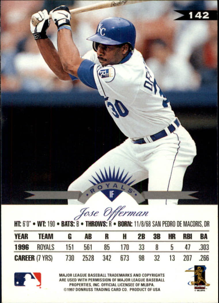 1997 Leaf Baseball "Main Set" Cards #1 to #200 - Picture 285 of 399