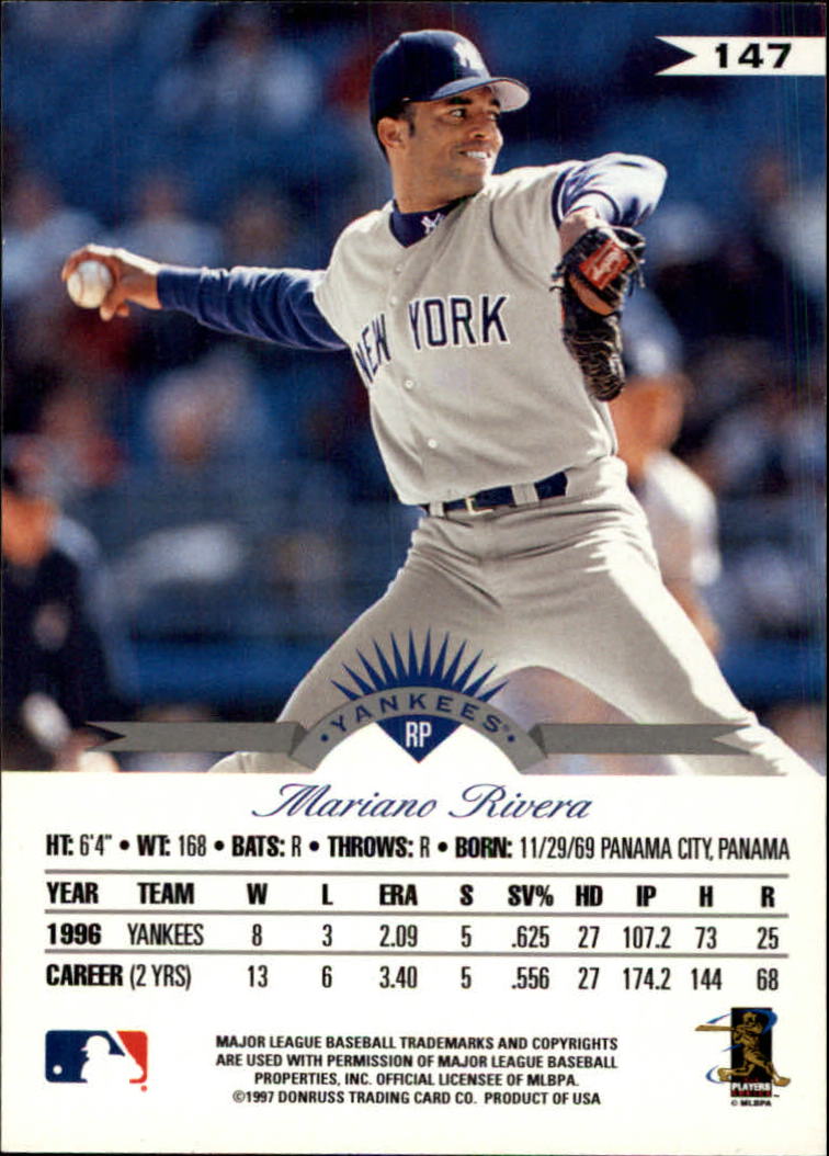 1997 Leaf Baseball "Main Set" Cards #1 to #200 - Picture 295 of 399