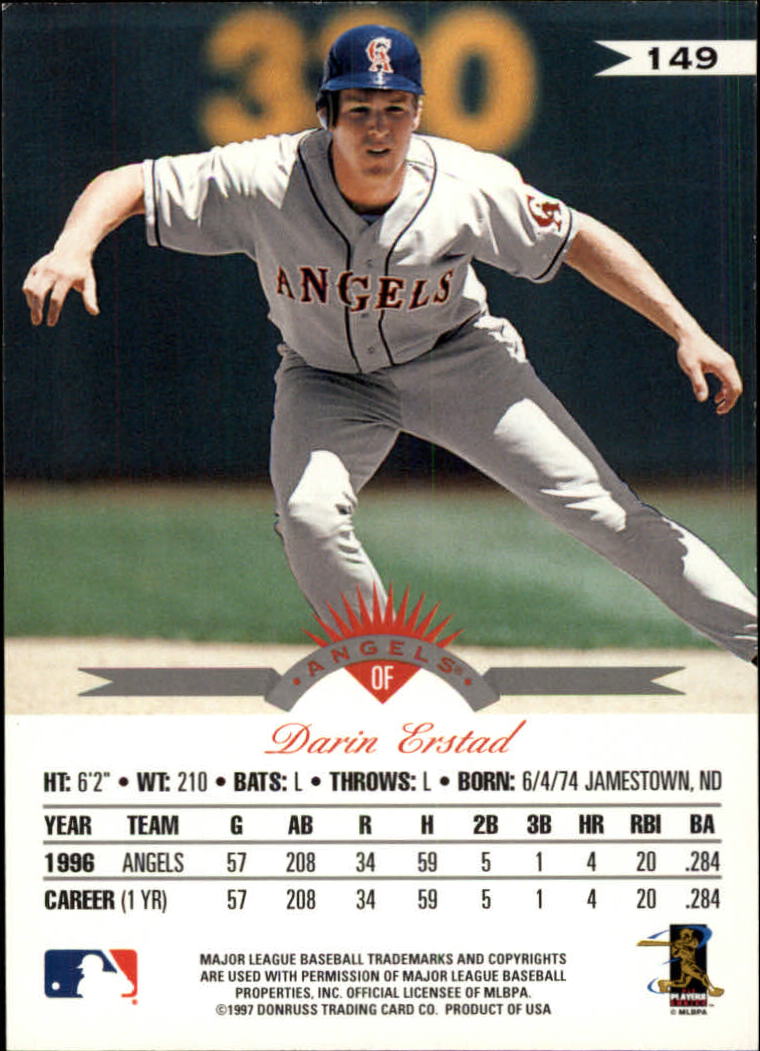 1997 Leaf Baseball "Main Set" Cards #1 to #200 - Picture 299 of 399