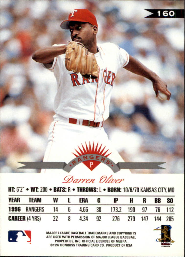1997 Leaf Baseball "Main Set" Cards #1 to #200 - Picture 321 of 399