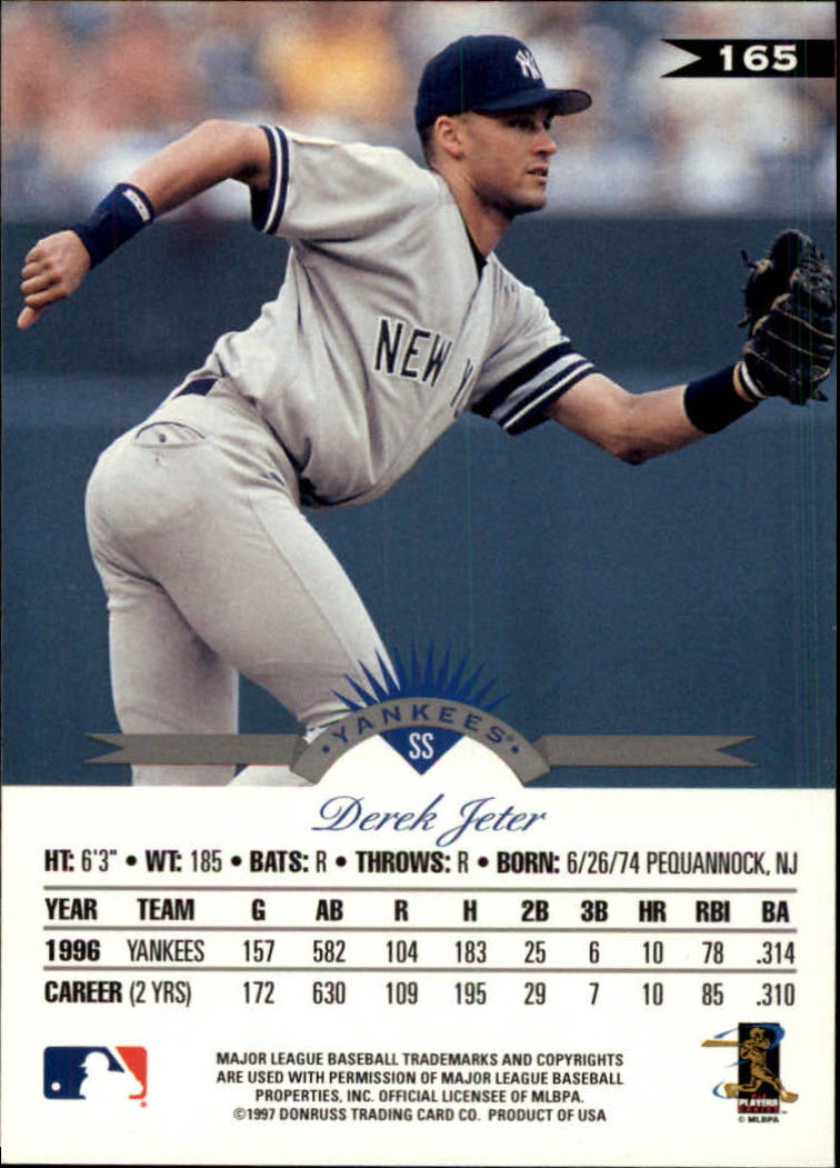 1997 Leaf Baseball "Main Set" Cards #1 to #200 - Picture 331 of 399