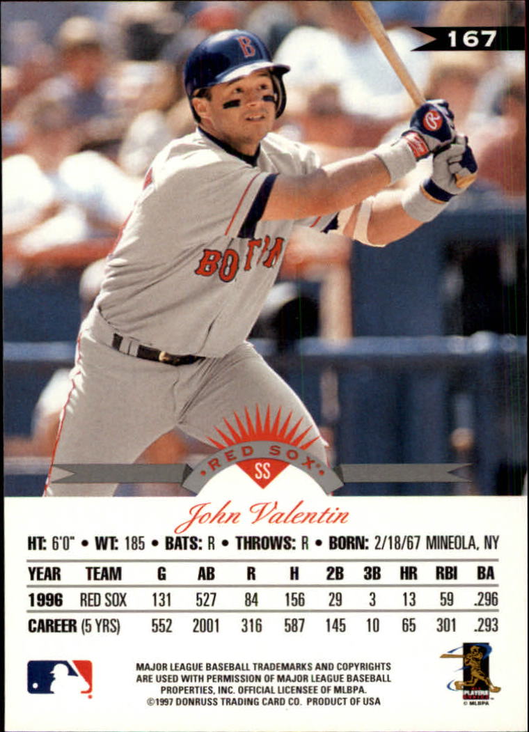 1997 Leaf Baseball "Main Set" Cards #1 to #200 - Picture 335 of 399
