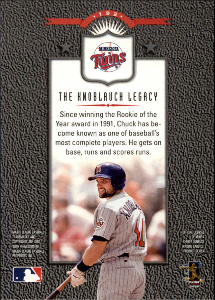 1997 Leaf Baseball "Main Set" Cards #1 to #200 - Picture 383 of 399