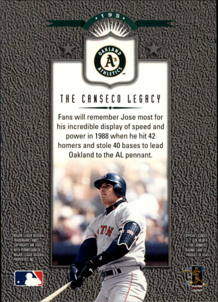 1997 Leaf Baseball "Main Set" Cards #1 to #200 - Picture 389 of 399