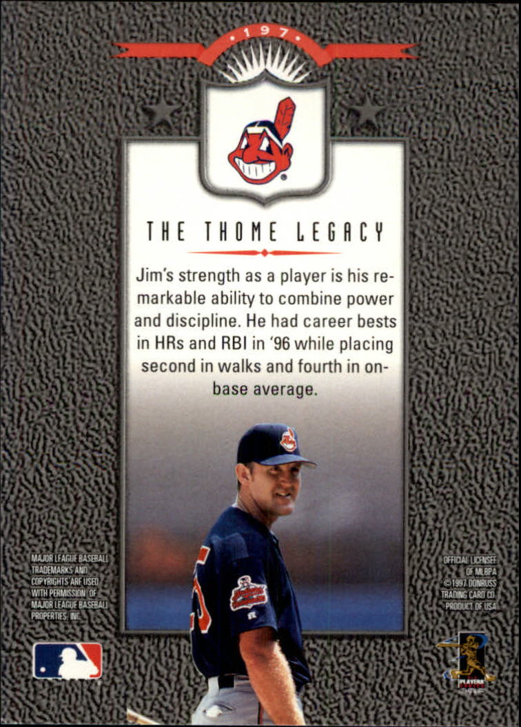 1997 Leaf Baseball "Main Set" Cards #1 to #200 - Picture 393 of 399