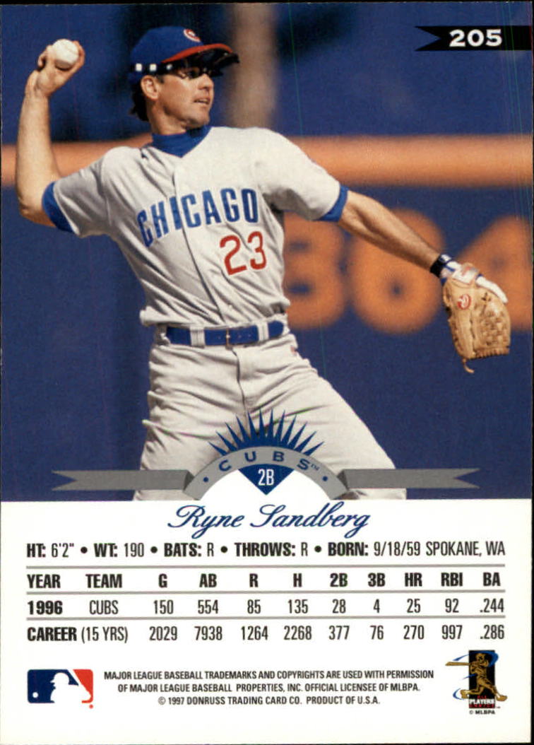 1997 Leaf Baseball "Main Set" Cards #201 to #400 - Picture 11 of 398