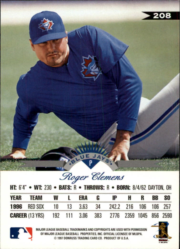1997 Leaf Baseball "Main Set" Cards #201 to #400 - Picture 17 of 398
