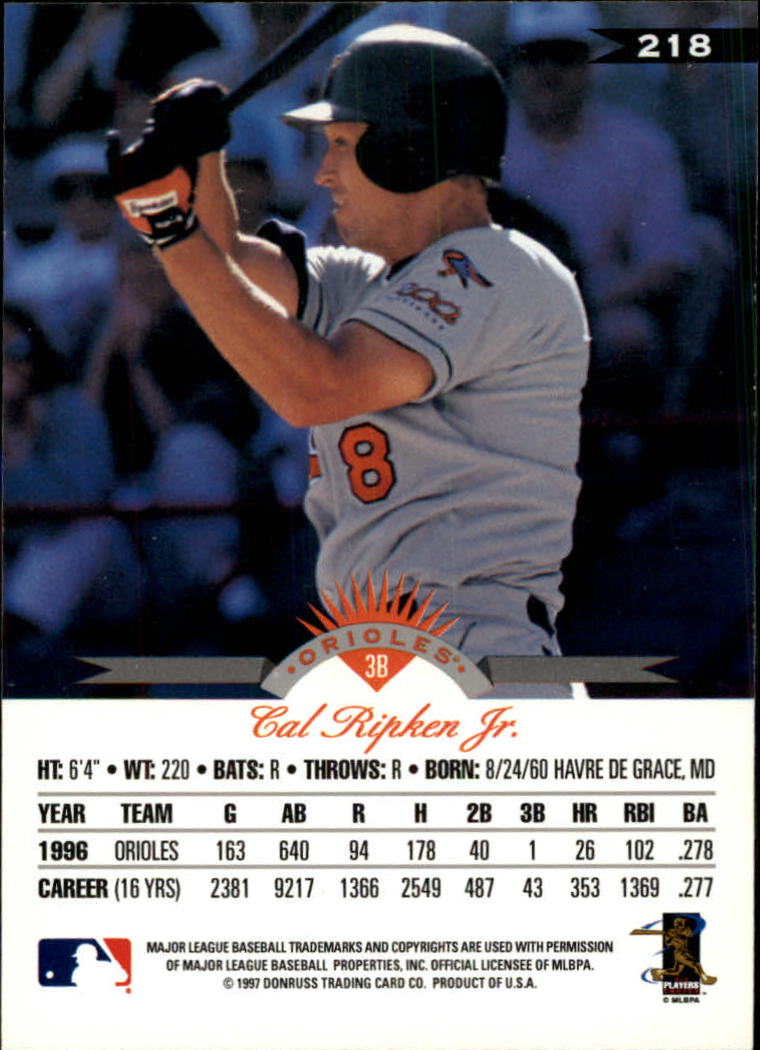 1997 Leaf Baseball "Main Set" Cards #201 to #400 - Picture 37 of 398