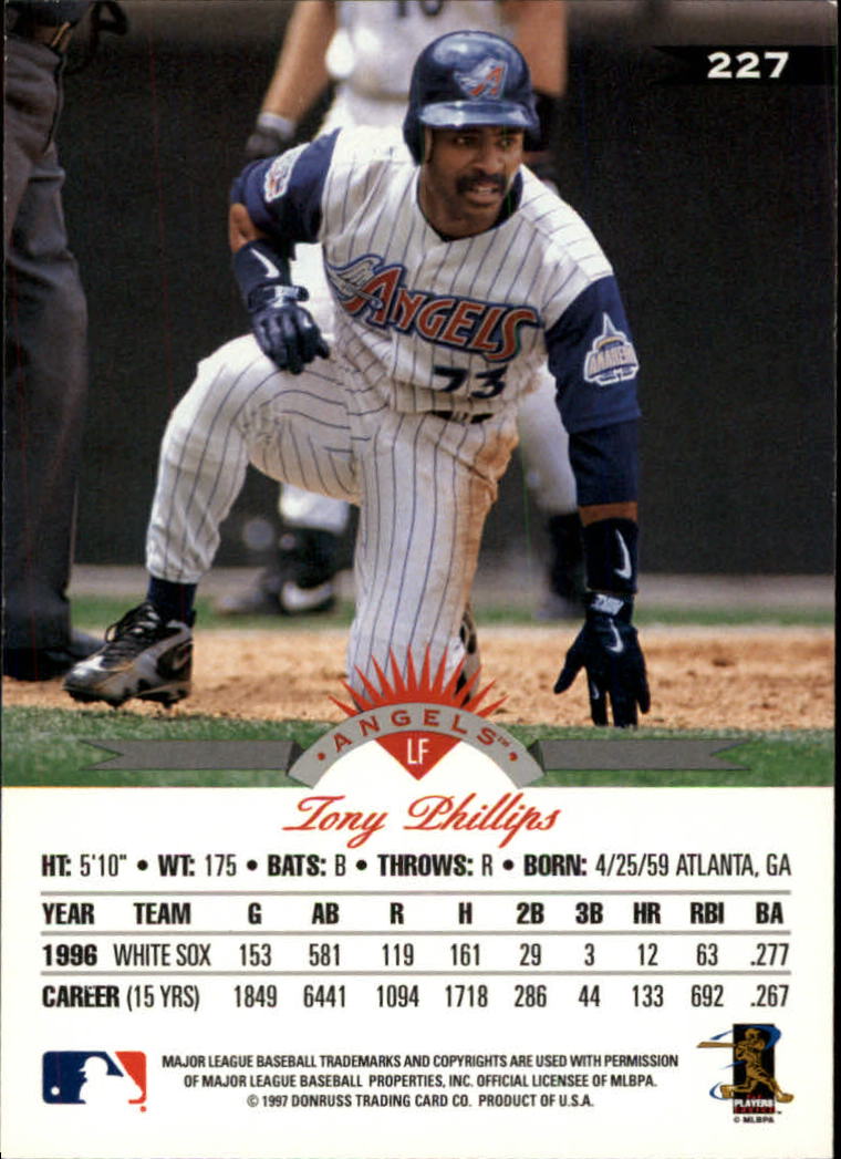 1997 Leaf Baseball "Main Set" Cards #201 to #400 - Picture 55 of 398