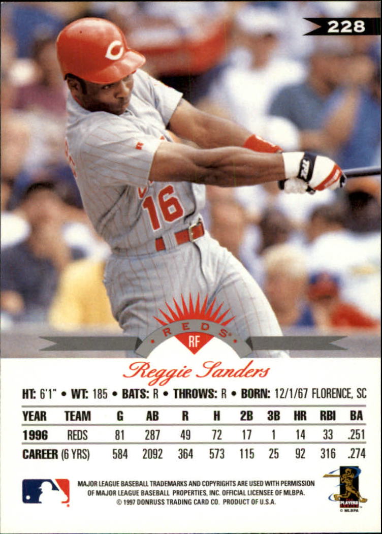 1997 Leaf Baseball "Main Set" Cards #201 to #400 - Picture 57 of 398
